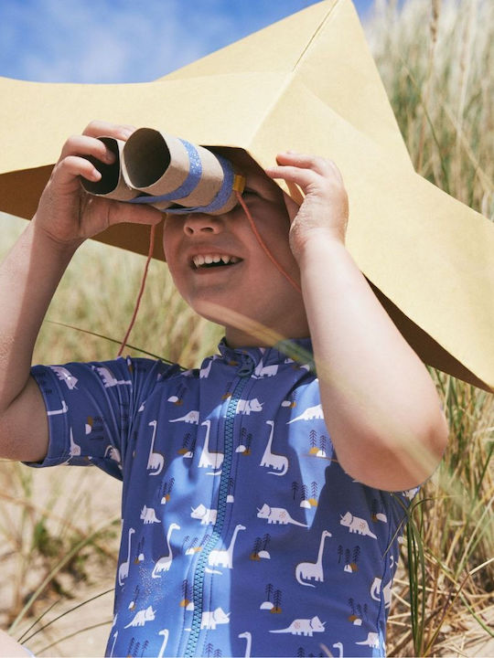 Fresk Kinder Badeanzug Einteilig Sonnenschutz (UV) Blau