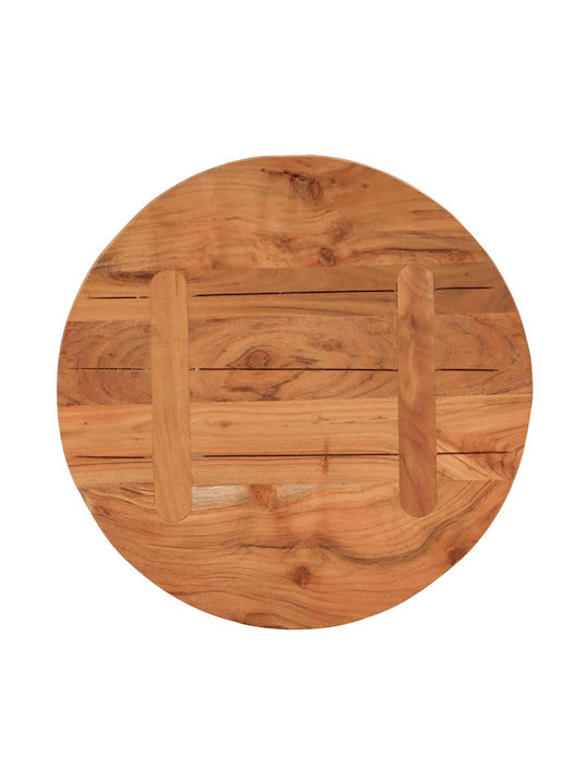 vidaXL Placemats Rotundă Lemn Maro 40cm 1buc