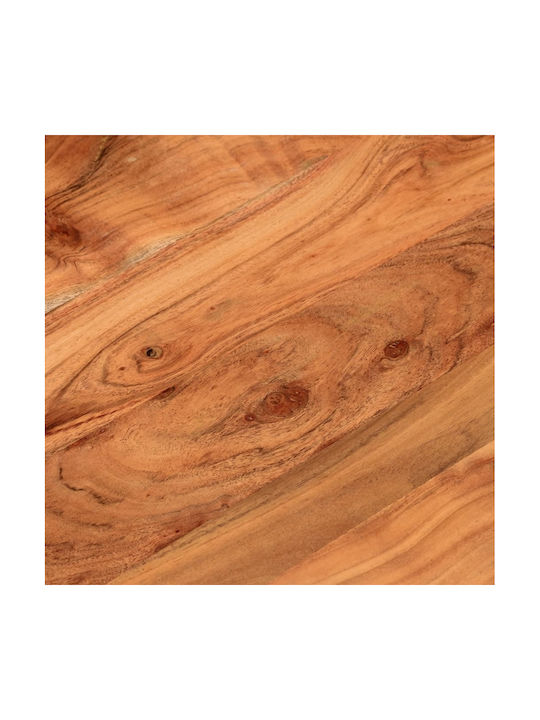 vidaXL Set de măsuțe Rotund Lemn Maro 60cm 1buc