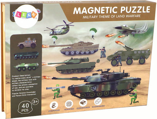 Lean Toys Μαγνητικό Παιχνίδι Κατασκευών A Land War για Παιδιά 3+ Ετών