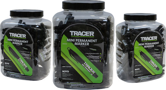 Tracer Ανεξίτηλοι Μαρκαδόροι Μαύρος Σετ 4τμχ