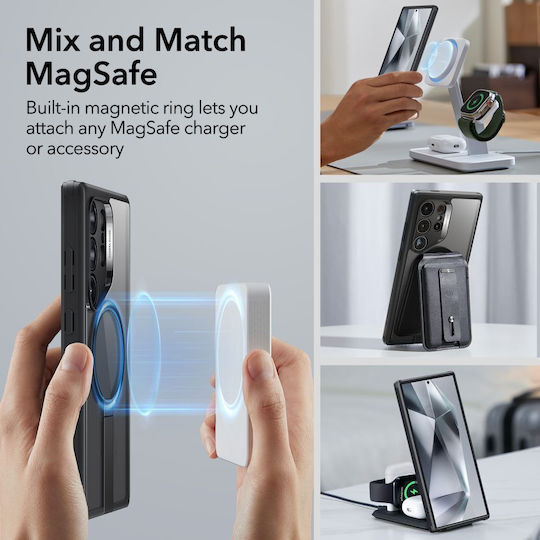 ESR Flickstand Boost Halolock Back Cover Πλαστικό Clear Black (Galaxy S24 Ultra)
