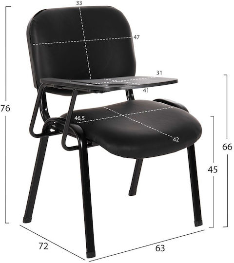 HomeMarkt Black Classroom Seat