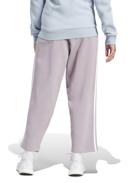 Adidas W 3s Damen-Sweatpants Lila Vlies