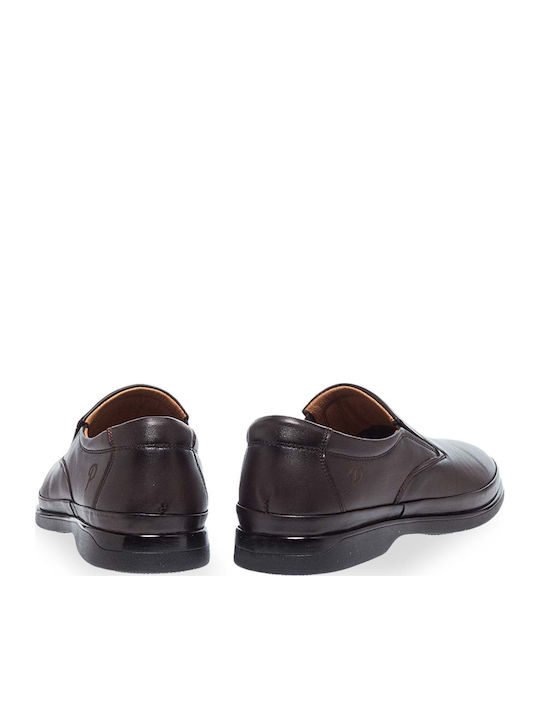 Δερμάτινα Ανδρικά Slip-On Καφέ