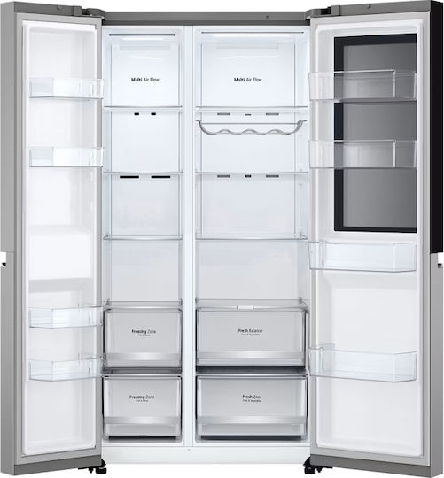 LG 655lt Total NoFrost Î179xL91.3xA73.5cm. Inox GSVV80PYLL