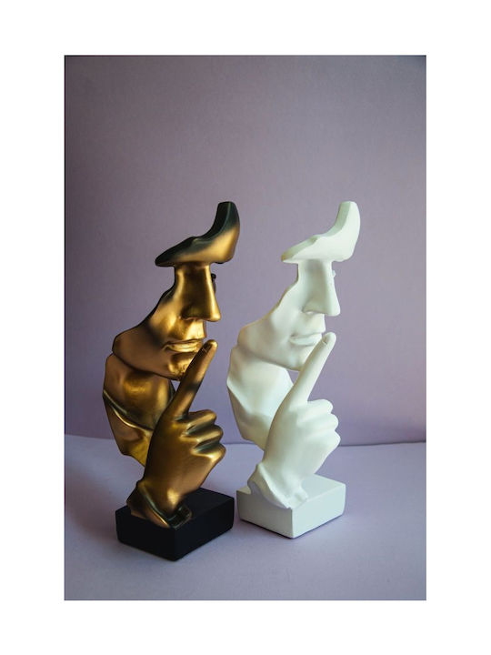 Decorativă Bust din Polirășină în White 1buc