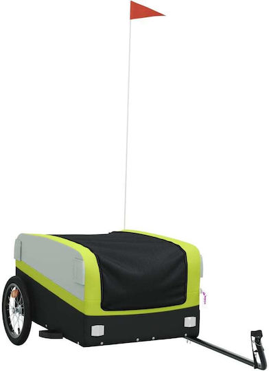 Vidaxl Bicycle Trailer Black Green 45 Kg Iron