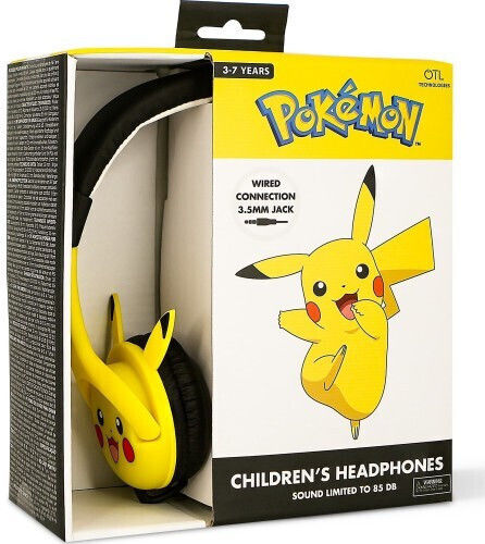 OTL Pikacku Rubber Wired On Ear Headphones Yelow