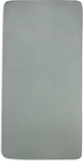 Jollein Baby Sheet Crib Cotton Fitted Gray 140x70cm