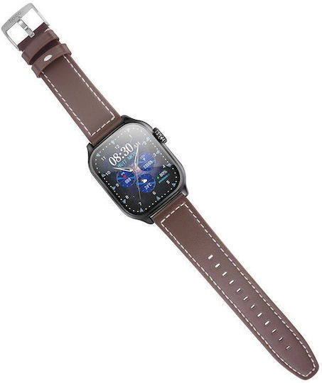 Hoco Y17 Smartwatch with Heart Rate Monitor (Black)