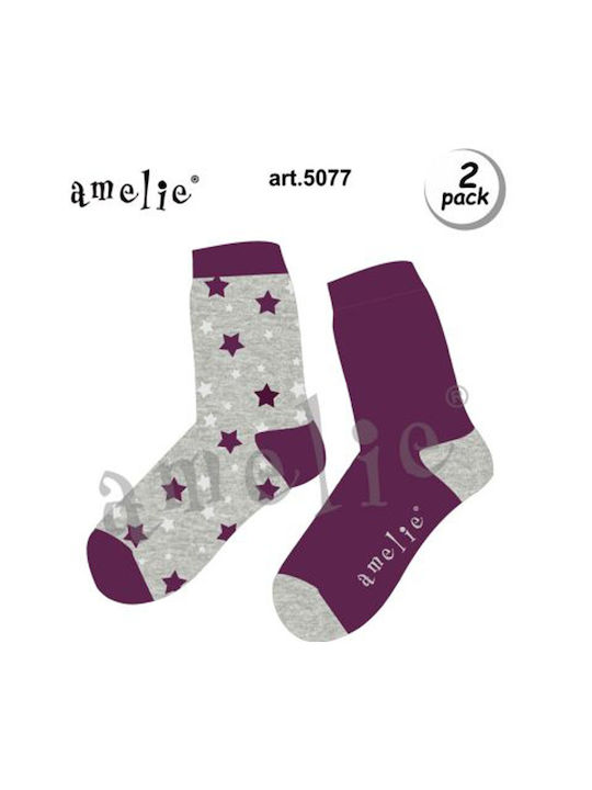 Amelie Damen Socken Gray 2Pack