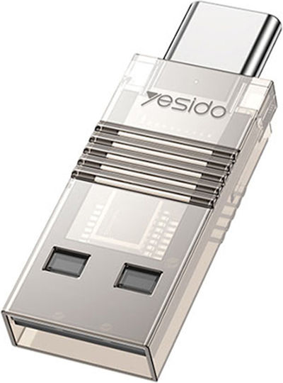 Yesido GS21 Четец на Карти USB 2.0 Type-C за / /м/и/к/р/о/ /S/D/ / / / / Transparent