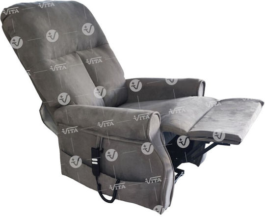Relaxsessel mit Fußhocker Mf Grey 80x90x108cm