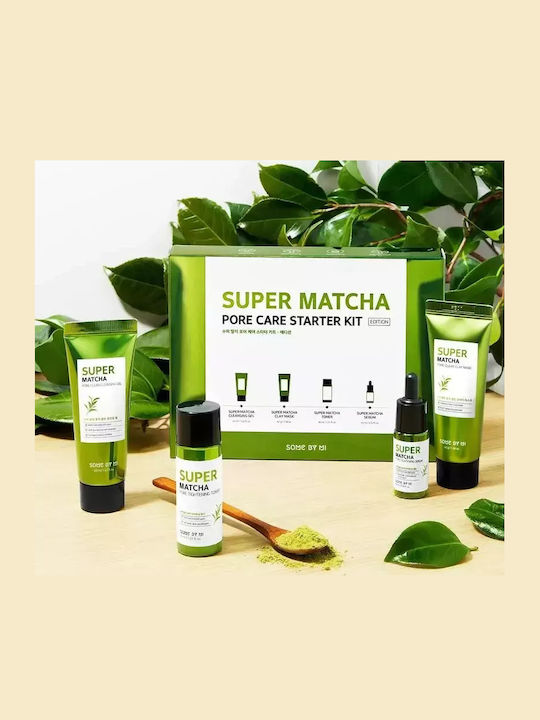 Super Matcha Pore Care Σετ Περιποίησης για Ενυδάτωση, Καθαρισμό Προσώπου & Κατά της Ακμής 4τμχ