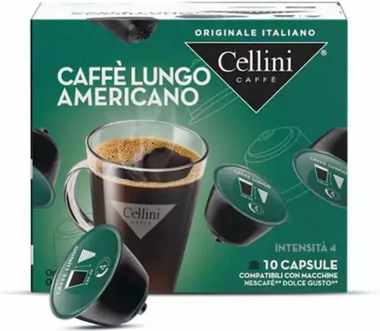 Cellini Капсули Еспресо Съвместими с машина Dolce Gusto 10капси