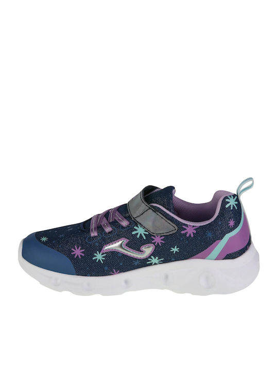 Space Jr Kids Sneakers with Scratch Navy Blue