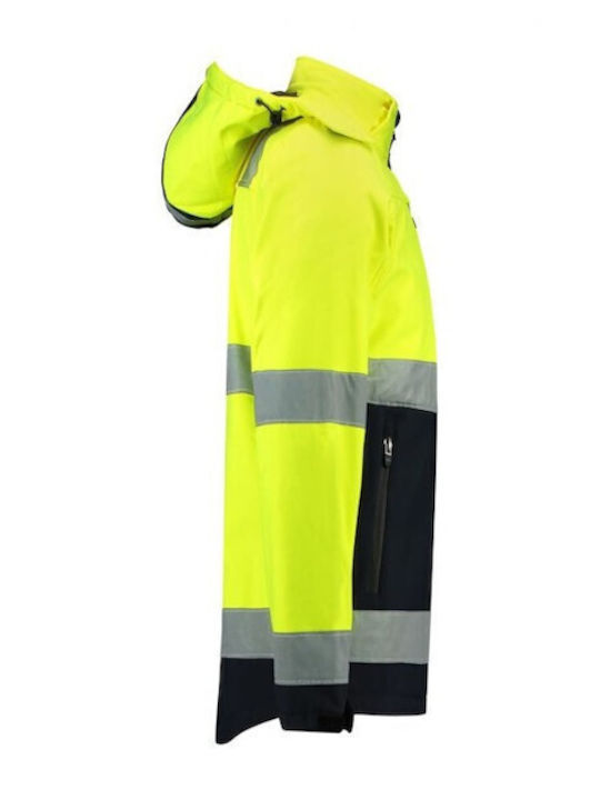 Rimeck Work Jacket Softshell with Hood Yellow