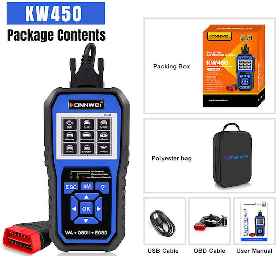 Konnwei Car Diagnostics Digital Tool OBD 2