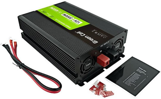 Green Cell Inverter Αυτοκινήτου Καθαρού Ημιτόνου για 12V DC