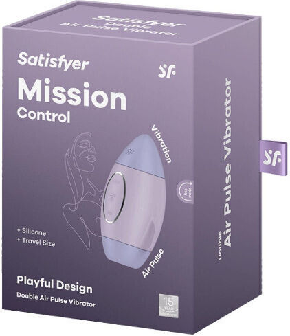 Satisfyer Mission Control Вакуумен Стимулатор За Вагина И Клитор С Вибрация Лилав