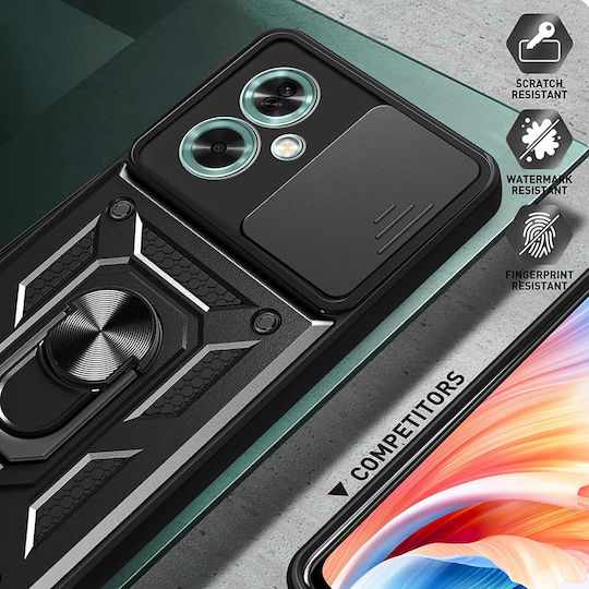 Techsuit Camshield Back Cover Πλαστικό / Σιλικόνης Μαύρο (Oppo A79 5G)