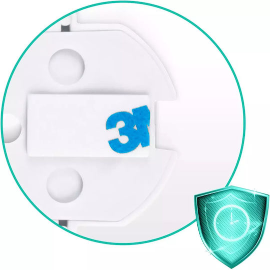 Ricokids Προστατευτικό Κάλυμμα Πρίζας από Πλαστικό σε Λευκό Χρώμα 3.8x3.8εκ. 10τμχ