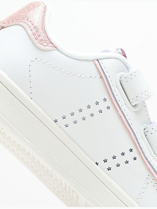 Player Παιδικά Sneakers με Σκρατς Λευκά