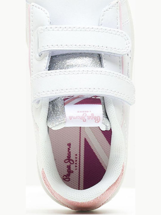 Player Παιδικά Sneakers με Σκρατς Λευκά