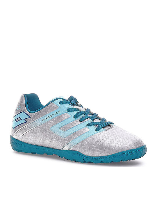 Kids Soccer Cleats Shoes Maestro 700 IV with Turf Light Blue Outsole