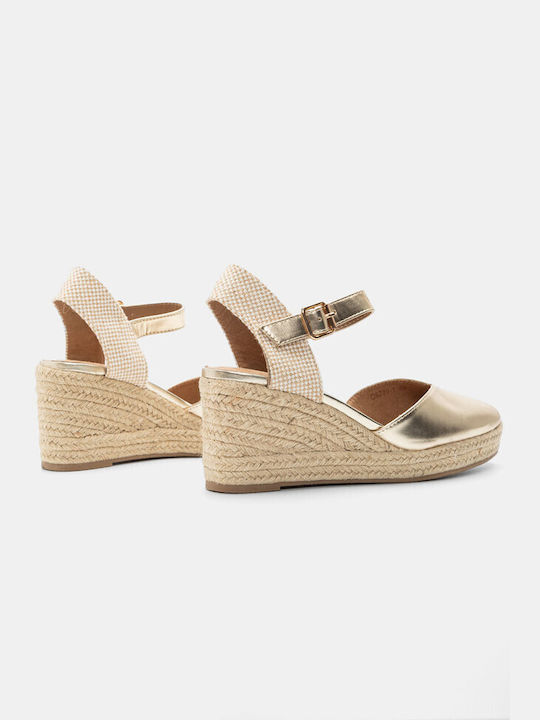 Luigi Women's Platform Espadrilles Gold