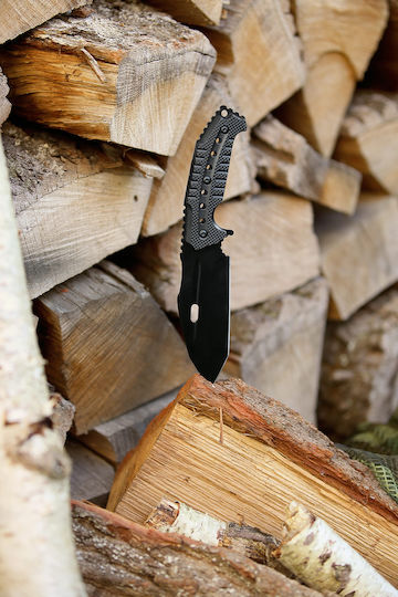 Survival Messer Überleben Schwarz in Hülle