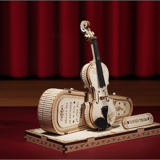 Rokr Construction Toy Wooden Robotime Violin Capriccio For Children 14+ Years