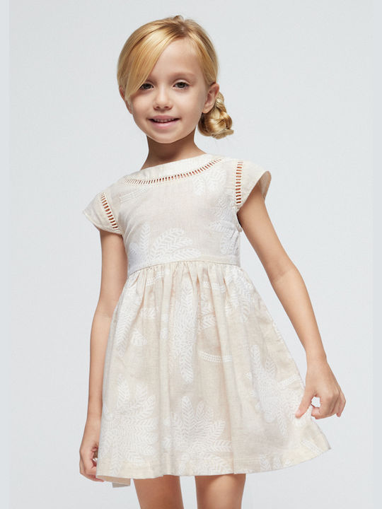 Mayoral Children's Dress Beige-cream