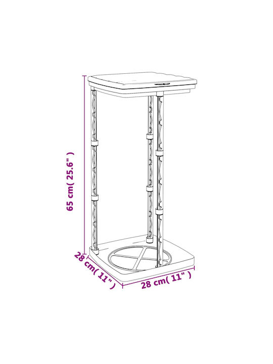 vidaXL Bază De Susținere A Sacului Din Plastic 28x28x65cm 2 Bucăți Neagră/Albastră
