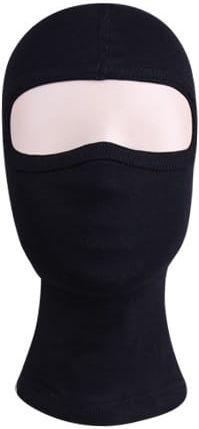 Volles Gesicht Unisex Beanie in Schwarz color
