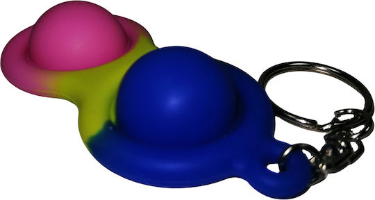 Pop it Fidget Μπρελόκ Σιλικόνης Πολύχρωμο