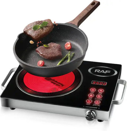 Raf Ceramic Countertop Single Burner Black