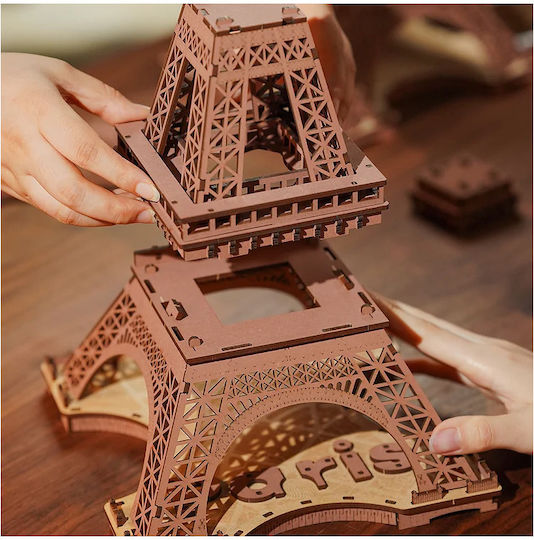 Rolife Παιχνίδι Κατασκευών Ξύλινo Night LED of the Eiffel Tower 3D για Παιδιά 14+ Ετών