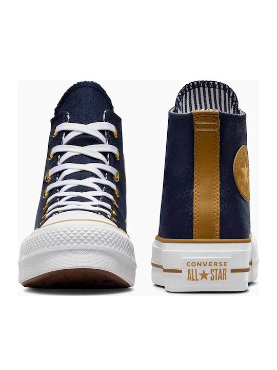 Chuck Taylor All Star Lift Women's Flatform Boots Herringbone Stripe