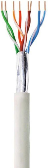 Techly F/UTP Cat.6 (Gigabit) Καλώδιο Δικτύου Ethernet χωρίς ακροδέκτες 100m Γκρι