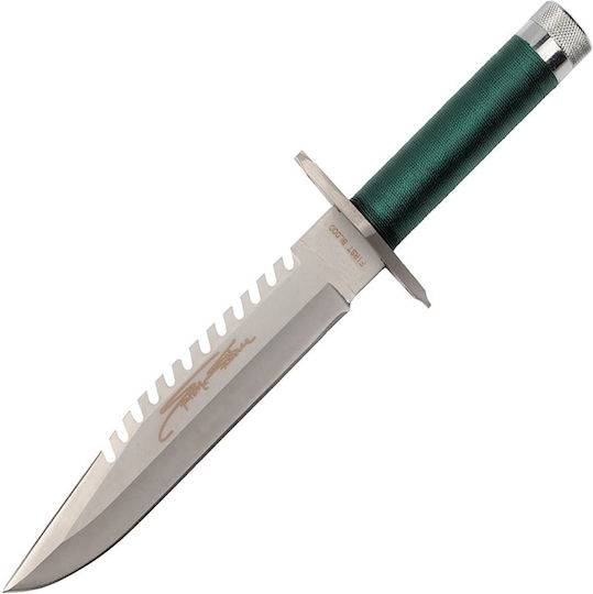 First Blood Нож За Survival Зелен с Кожен Калъф