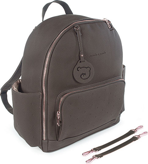 Pasito a Pasito Diaper Bag Brown 32x37x15cm.