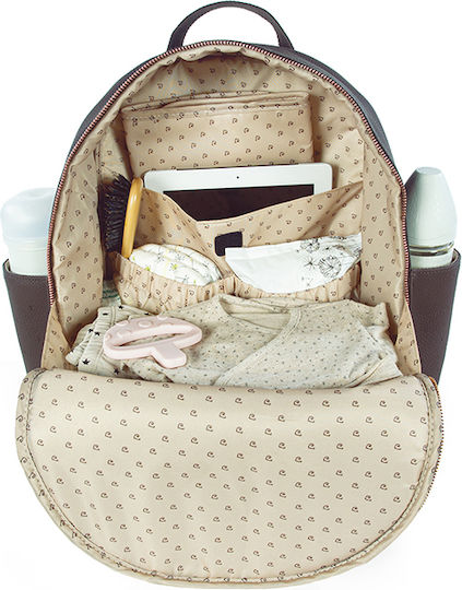 Pasito a Pasito Diaper Bag Brown 32x37x15cm.