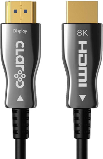 Claroc HDMI 2.1 Кабел HDMI мъжки - HDMI мъжки 50м Черен