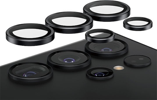 PanzerGlass Hoops Προστασία Κάμερας Tempered Glass Μαύρο για το Samsung Galaxy S24 Ultra