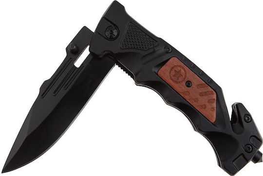 Messer Überleben Schwarz in Hülle
