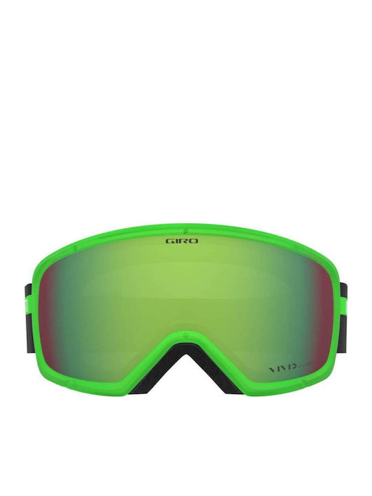 Giro Ski- und Snowboardbrille für Erwachsene, Grün mit grüner Scheibe