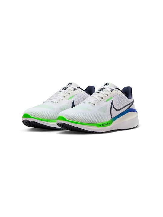 Vomero 17 Männliche Sportschuhe Laufen Weiße / Platin Tint / Renn Blau / Donner Blau