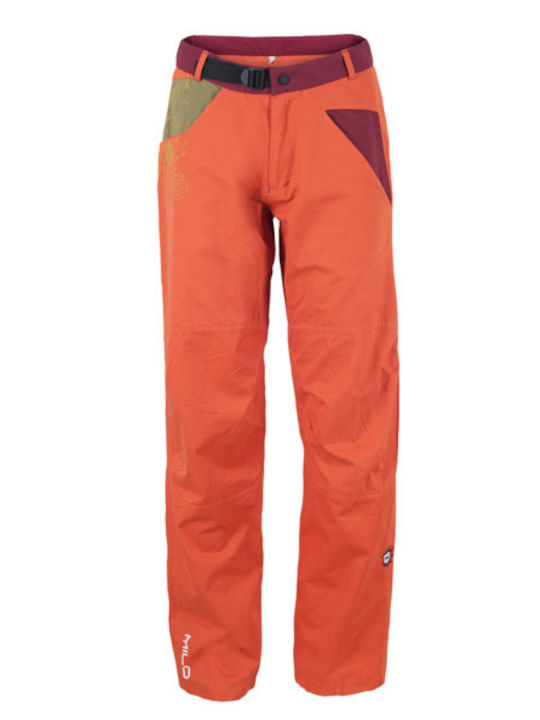 Milo Toffo Men's Climbing Long Trousers Orange